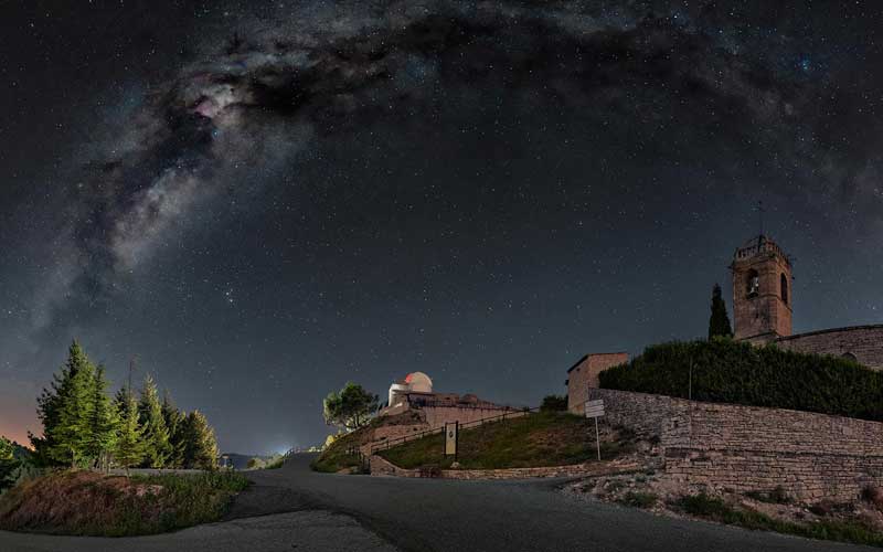 Lluvia de estrellas en el Observatori Astronòmic de Castelltallat
